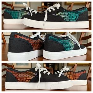 One-of-a-Kind Embroidered Shoes - Low-Top